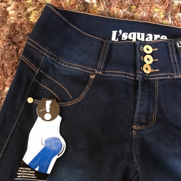 NWT L’square dark blue jeans size 3 inseam 26 - Picture 3 of 5
